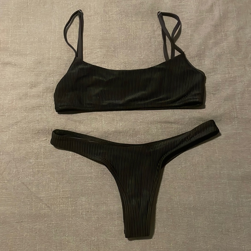 Perfect condition frankies bikini boots top and boots bottoms both size small